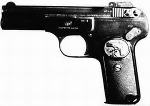 ">枪械 /a>大师勃朗宁于1903年设计制作的一款 a target="_blank"