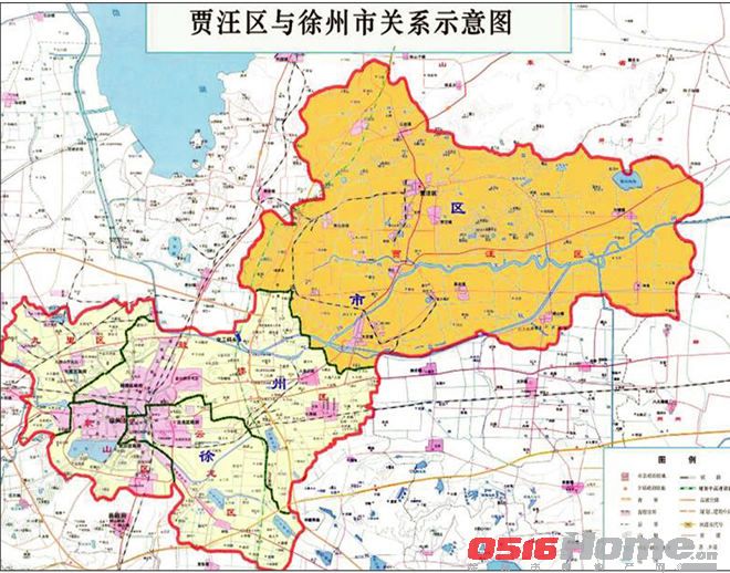 地理位置十分优越,由此形成了南北共建贾汪工业园,徐州经济开发区,锡