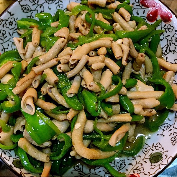 青椒炒鸭肠