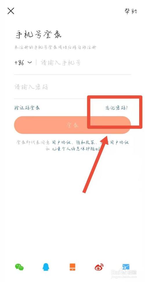 6,找回账号中可以输入快手号/快手id/绑定的手机号/注册邮箱任意一种