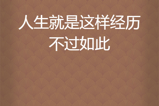 人生就是这样经历不过如此