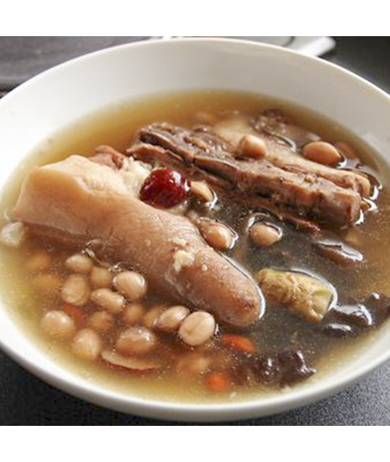 老火花生猪尾汤