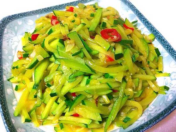 青椒南瓜丝