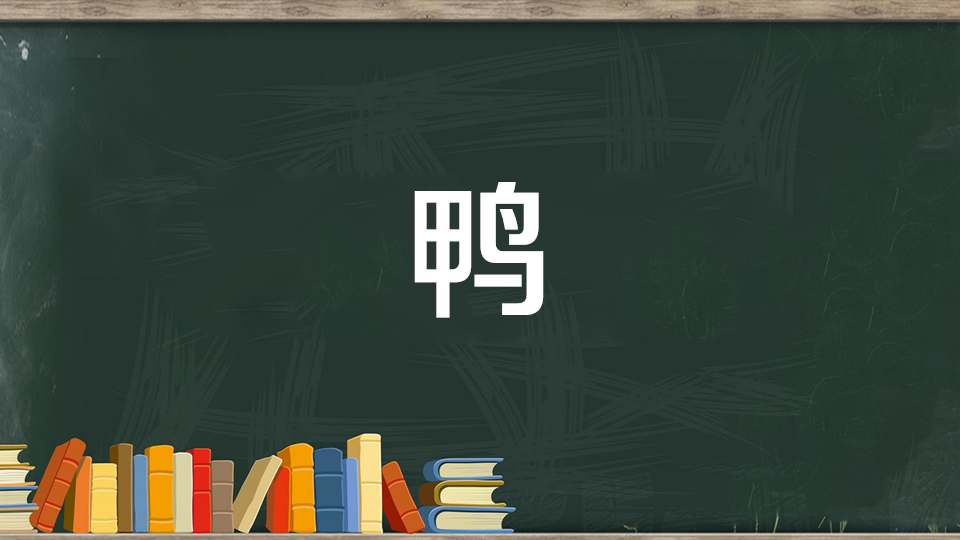 鸭:鸟类的一科,嘴扁腿短,趾间有蹼,善游泳,不能高飞