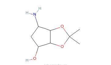 6r,6as)-6-氨基四氢-2,2-二甲基-4h-环戊烯并-1,3-二氧杂环戊烷-4-醇