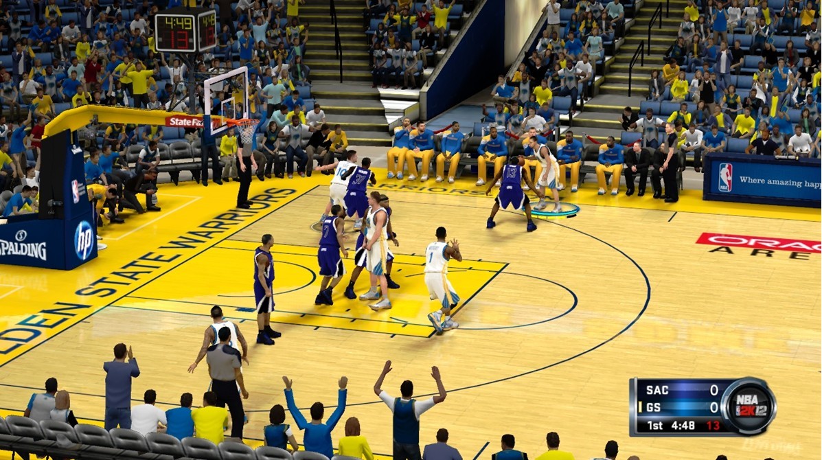interactive旗下的rockstar games,2k games制作的nba篮球类游戏,初版