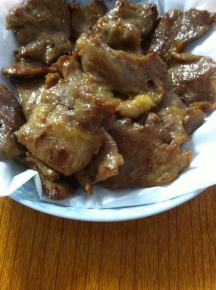 蜂密煎香猪面肉