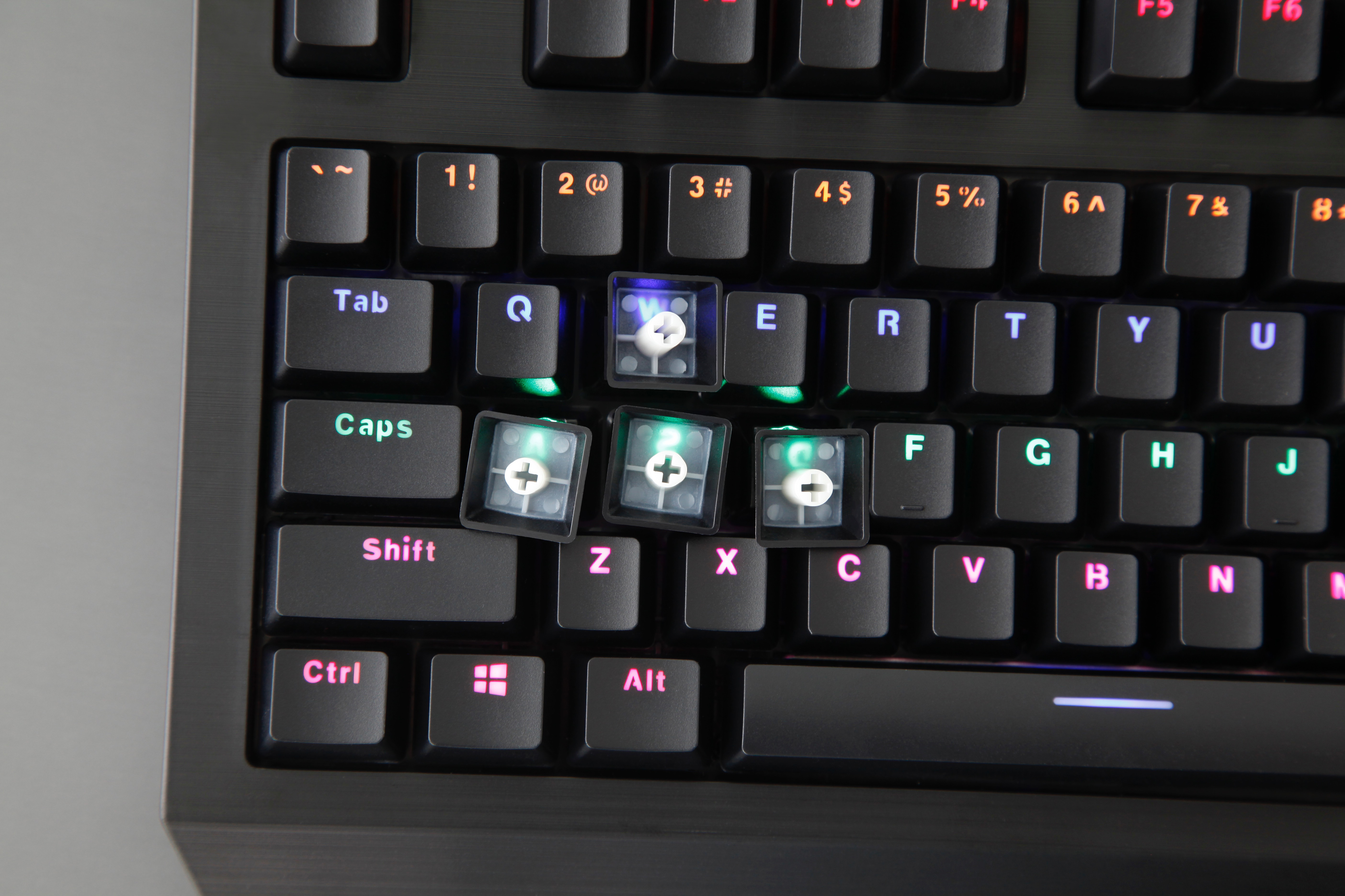 雷柏v510pro混彩背光机械键盘