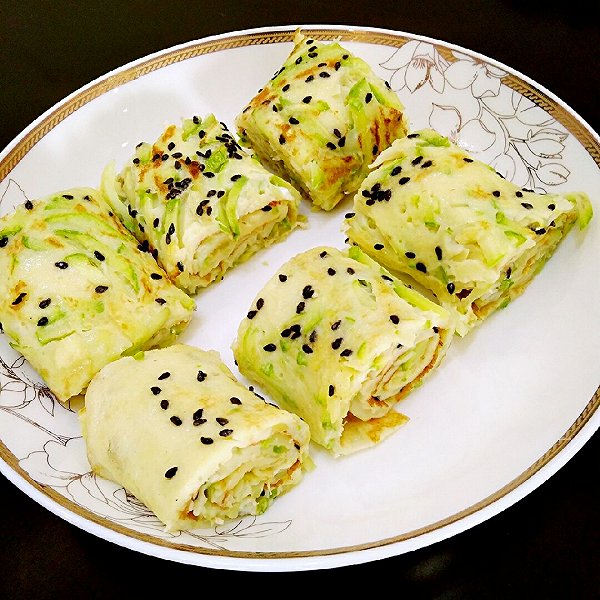西葫芦厚蛋卷