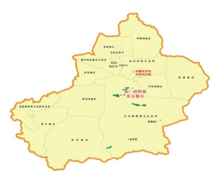  p>新疆生产建设兵团农二师位于天山之南,昆仑山之北的巴音郭楞蒙古