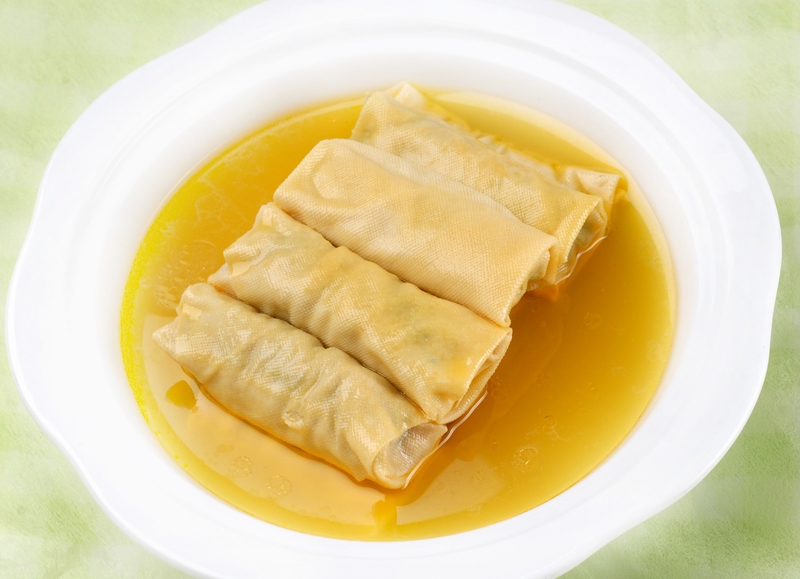 鸡汁百叶卷