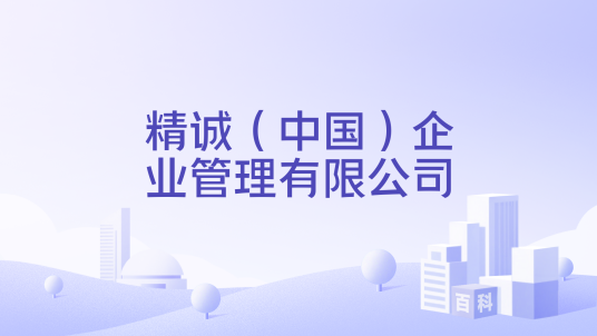 精诚（中国）企业管理有限公司_百度百科