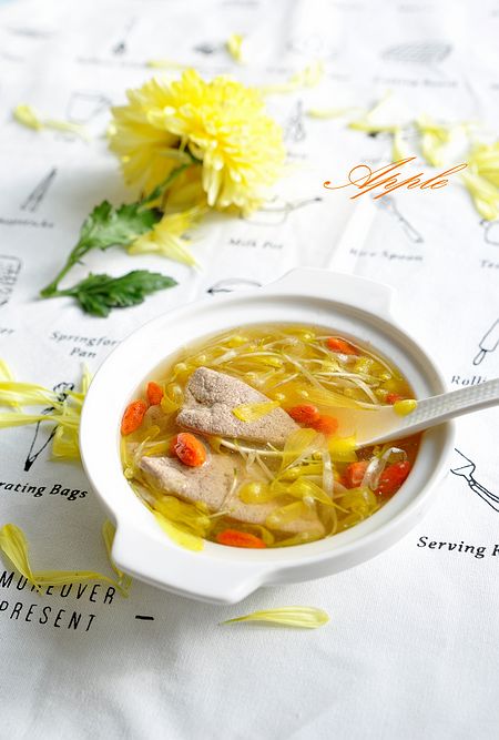 菊花肉片汤