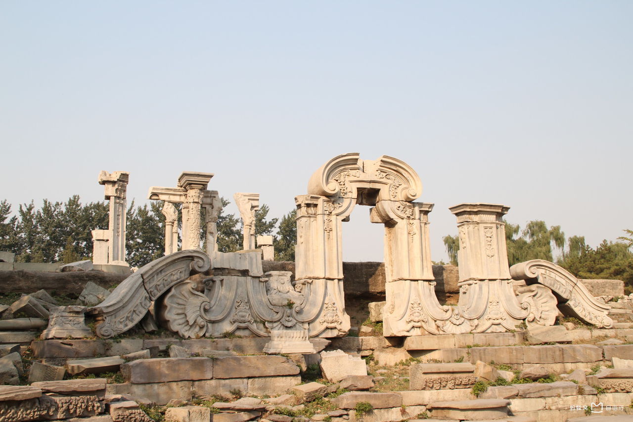  p>圆明园是中国清代大型皇家园林,位于北京市海淀区,始建于1707年(清