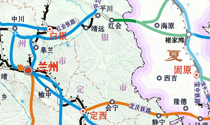 根据甘肃省"十三五"铁路规划,大兰州城际铁路分为北环线和南环线两