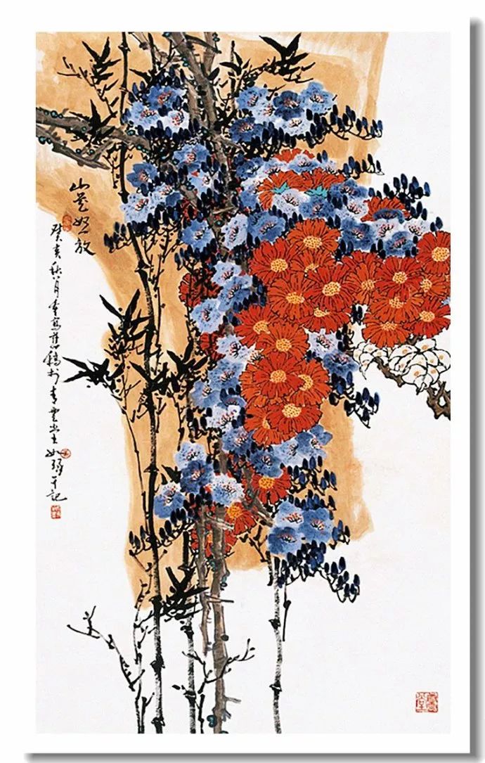 中国の著名な画家書道家崔如琢花鳥絵画作品 29x30cmの通販 by