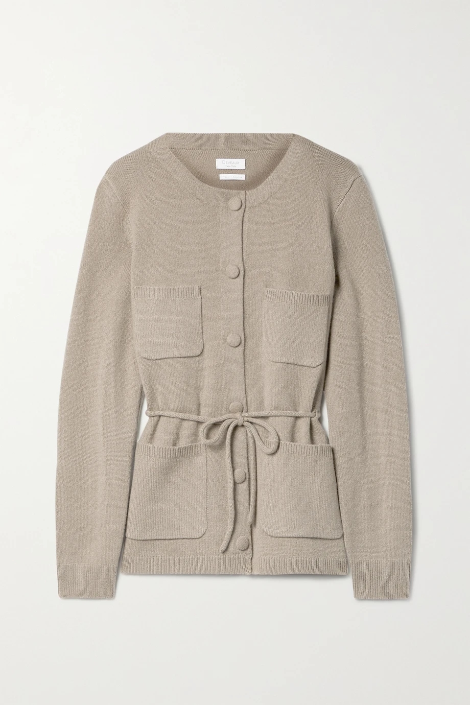 jessi美利奴羊毛羊绒混纺开襟衫