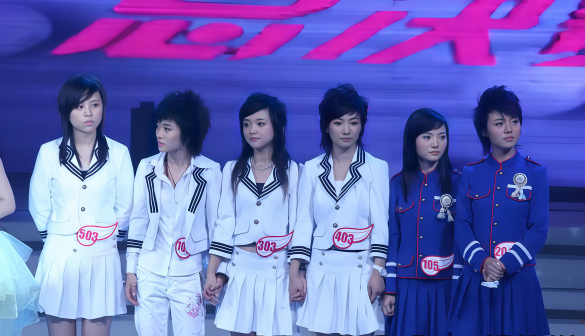 《超级女声》节目现场照