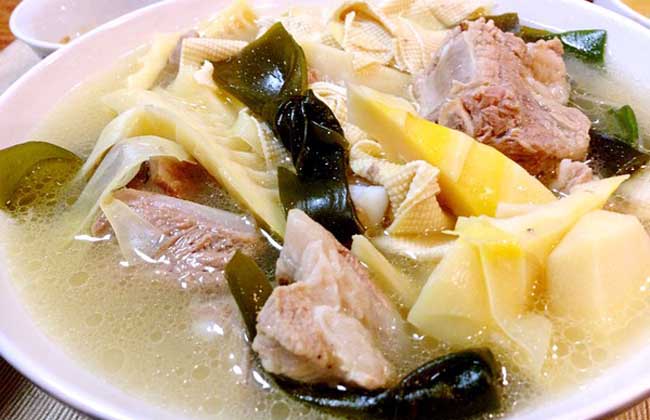 冬笋肉丝汤