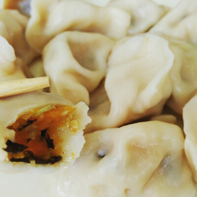 南瓜鸡蛋素饺
