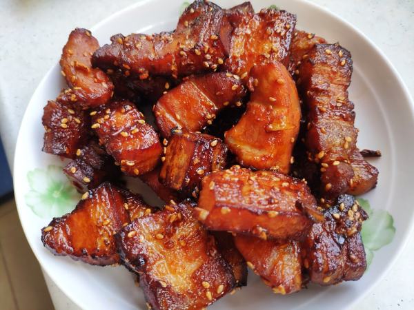 酸甜辣酱烤五花肉