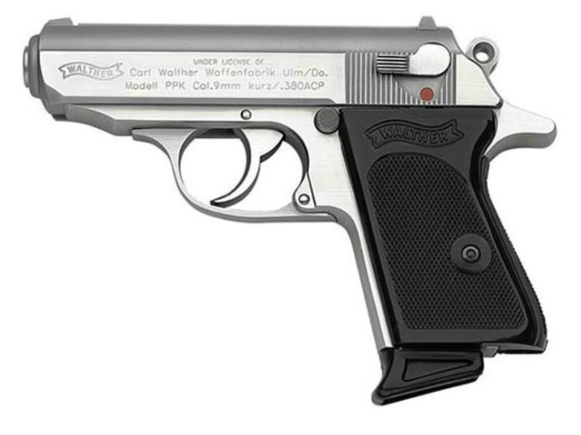 walther)于1908年推出第一把小型自动手枪,这枪主要是供自卫用.