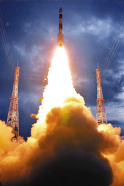 ="#" data-lemmaid="6962902">极地卫星运载火箭 /a>pslv-c11发射升空