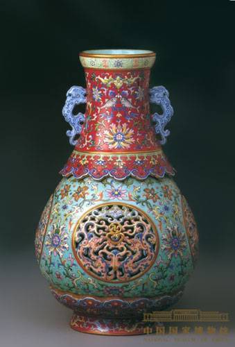 清乾隆粉彩镂空转心瓶（中国国家博物馆藏品）_百度百科