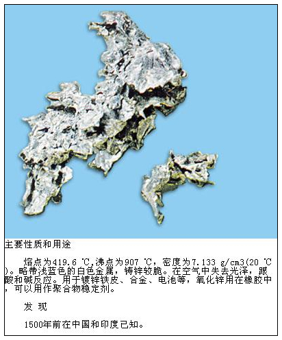 锌（金属元素）_百度百科