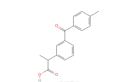  p>酮洛芬相关物质a是一种化学品,化学式为c17h16o3. /p>