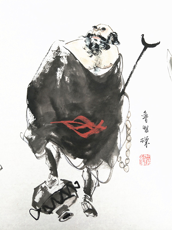  p>国画"水浒108将"长卷,为当代画家 a target="_blank" href="/item