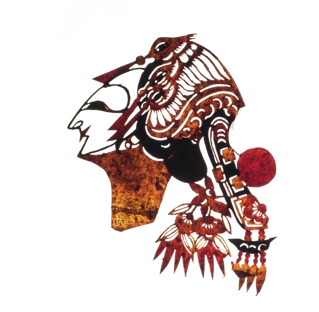  p>皮影戏(shadow puppets),又称"影子戏"或"灯影戏",是一种以兽皮或