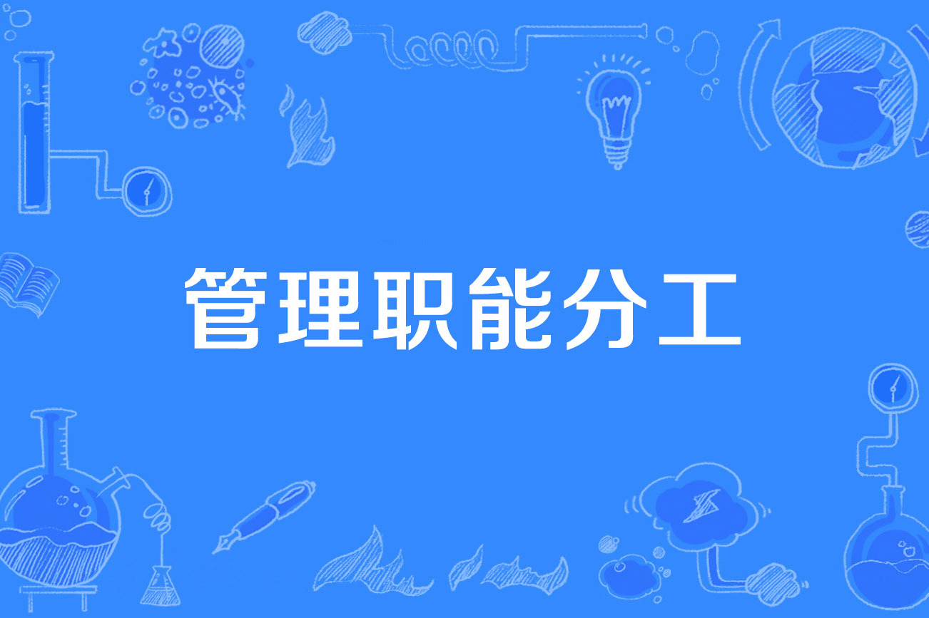 管理职能分工