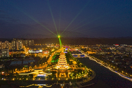 <p>遂宁夜景