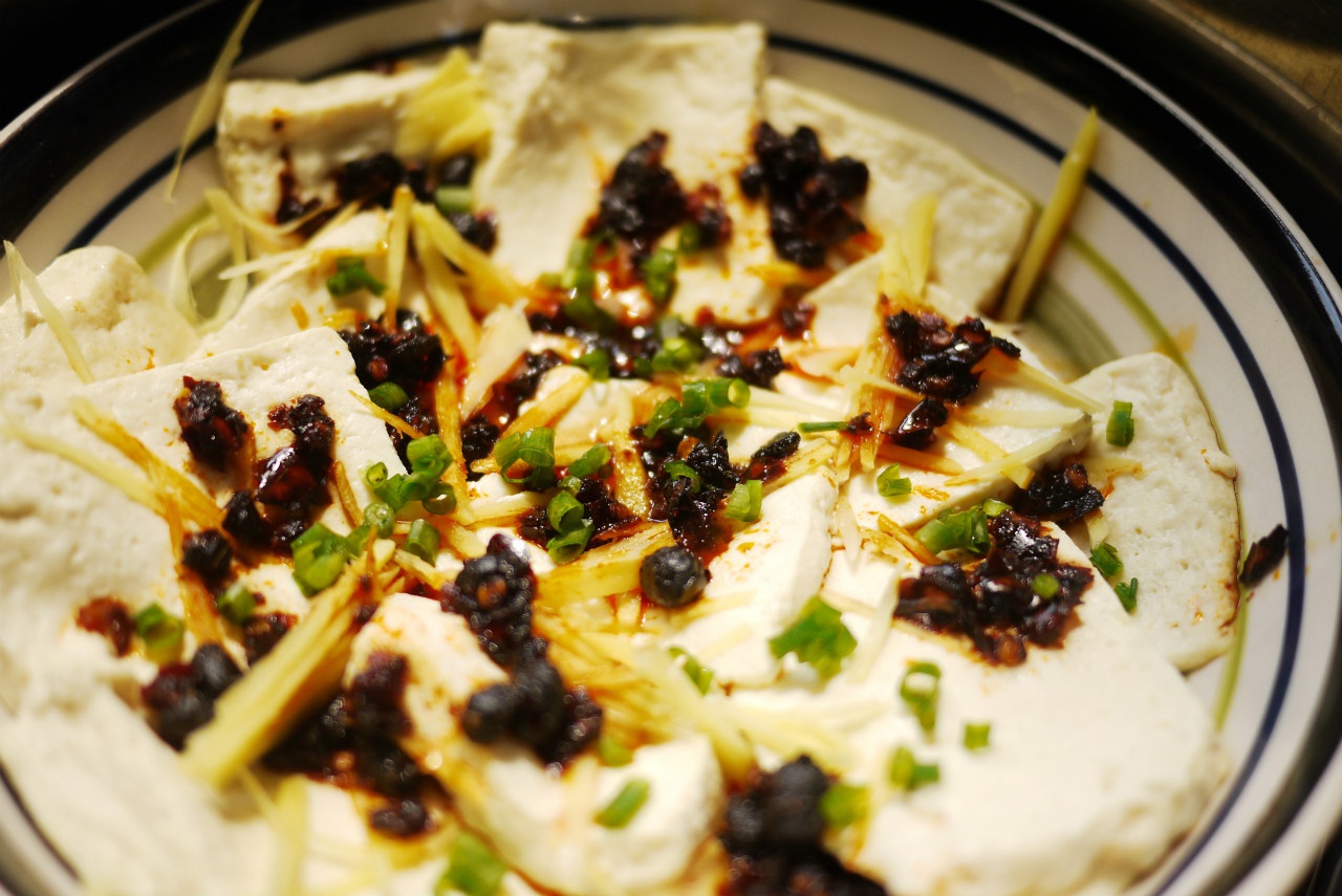 老干妈蒸臭豆腐