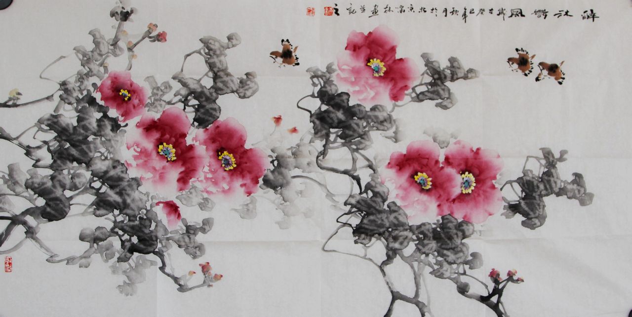 笔名啸林,1970年生于甘肃礼县,自幼酷爱书画,师从于著名画家高冠华, a