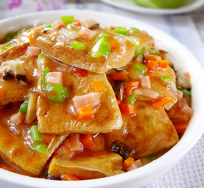 浇汁豆腐