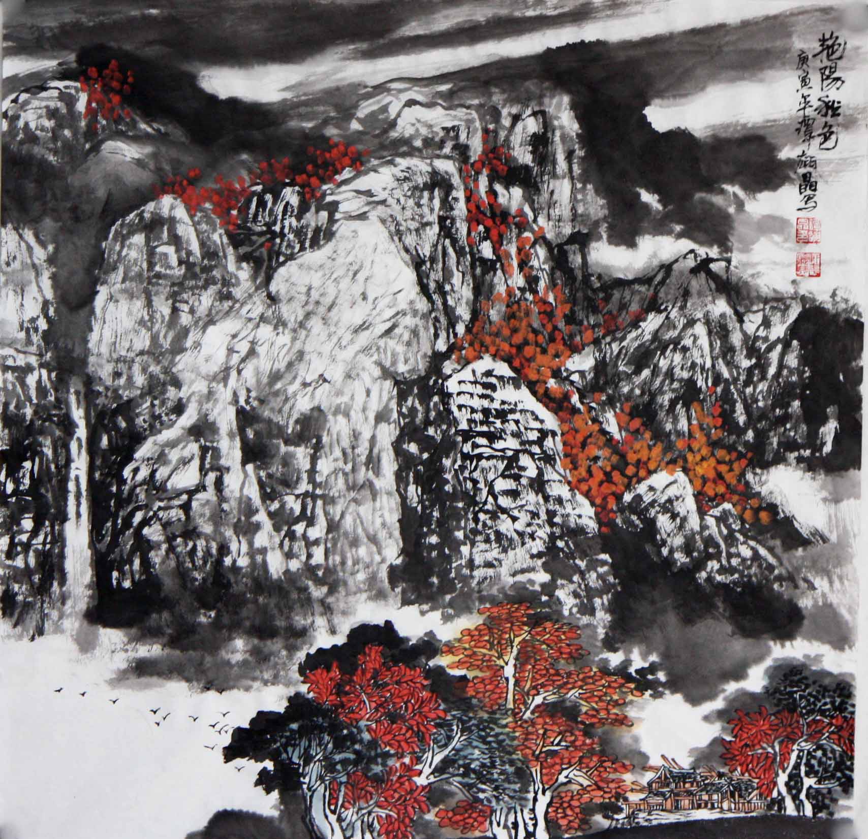 (谭红晶)早年毕业于解放军军医学院,后就读于中央美术学院国画系