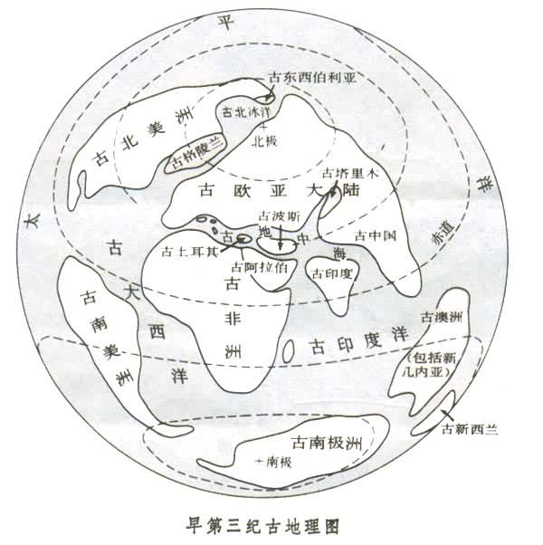 paleogeographical map