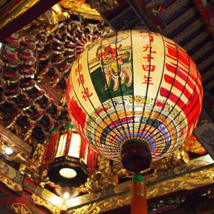 龙山寺 许愿灯