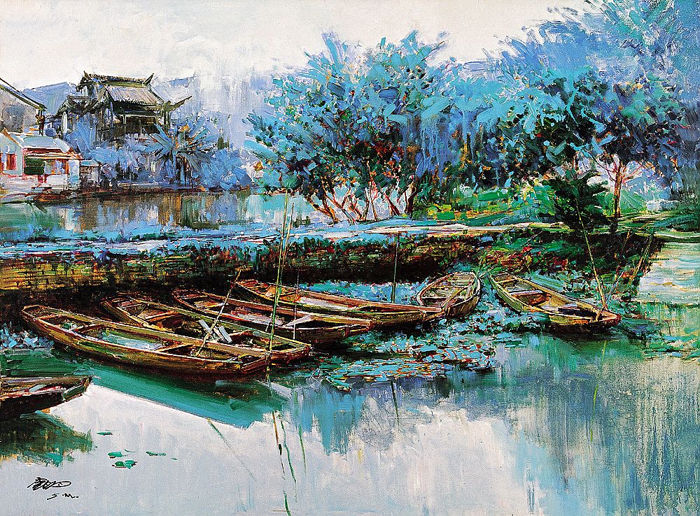 岭南地区著名油画家.1942年生于香港,后定居广州.1961年毕业