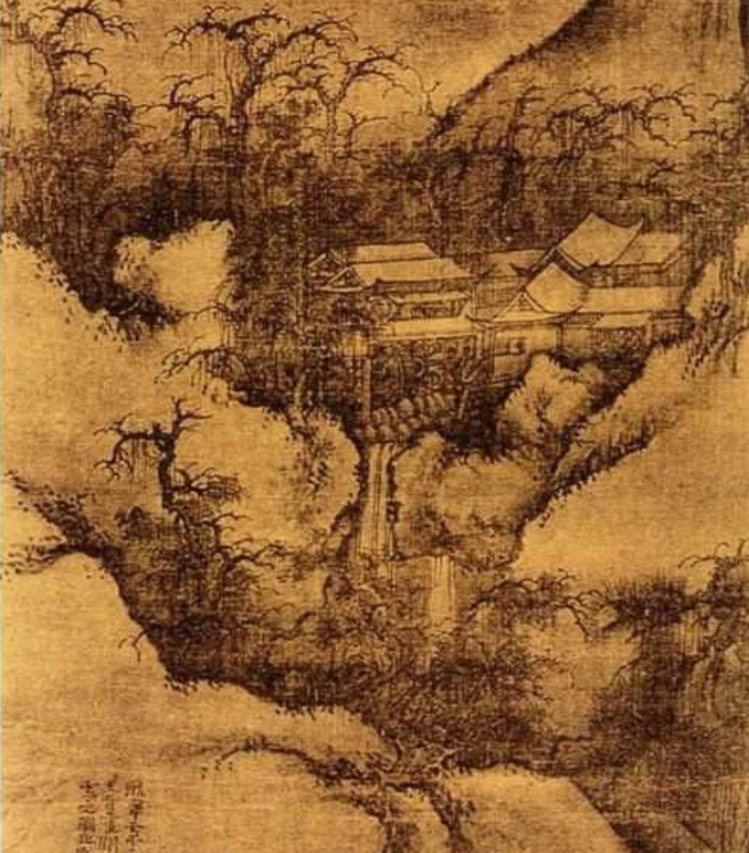 郭熙关山春雪图轴