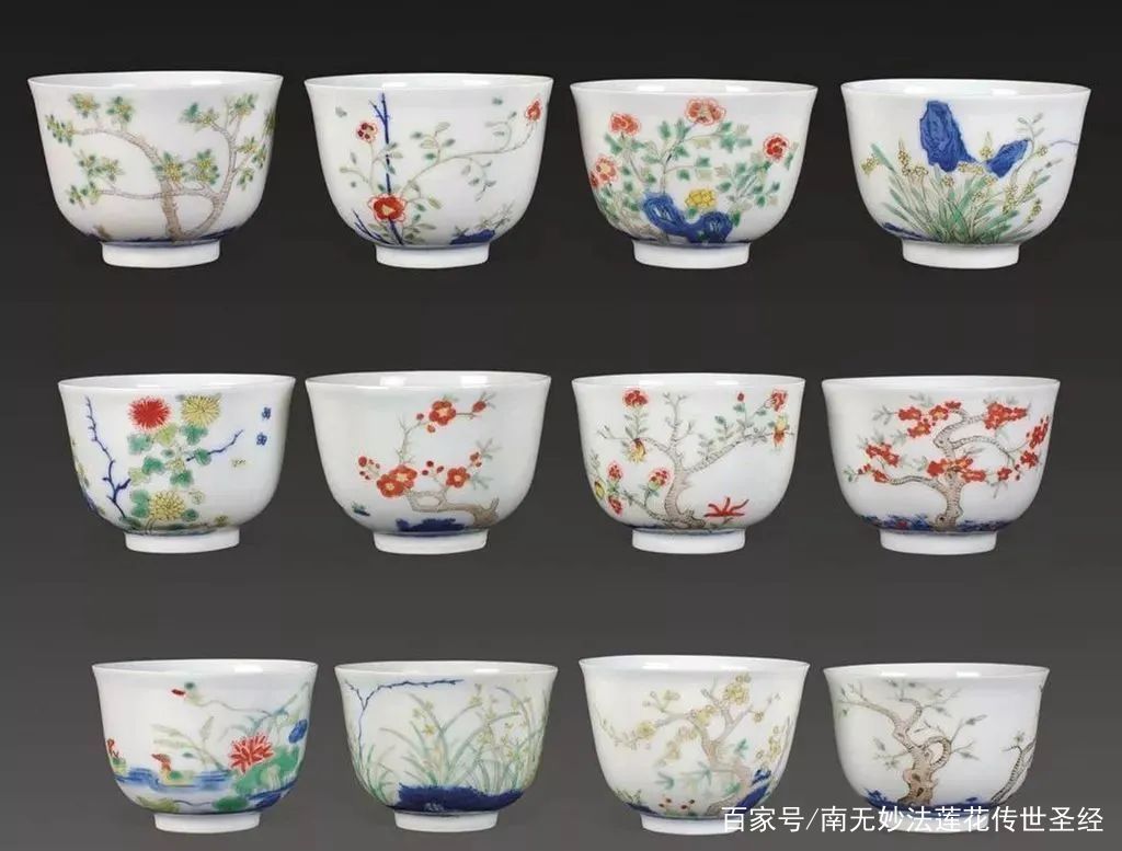 花中女神，瓷器孤品——十二月令花神杯_百科TA说