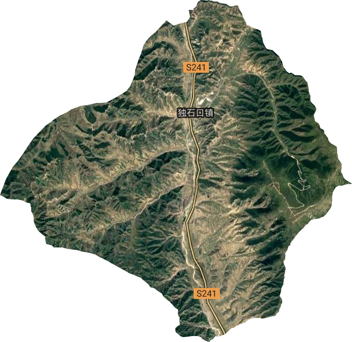 <p>独石口镇卫星地图