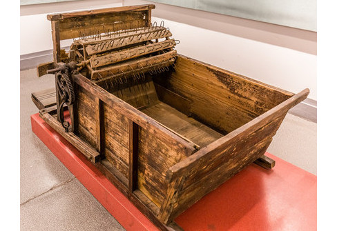 打稻机,一种简式水稻脱粒机