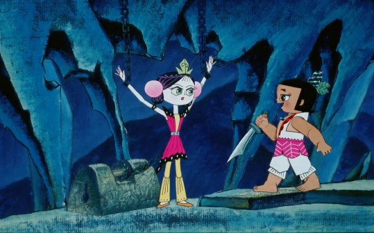 葫芦小金刚与小蝴蝶开玩笑