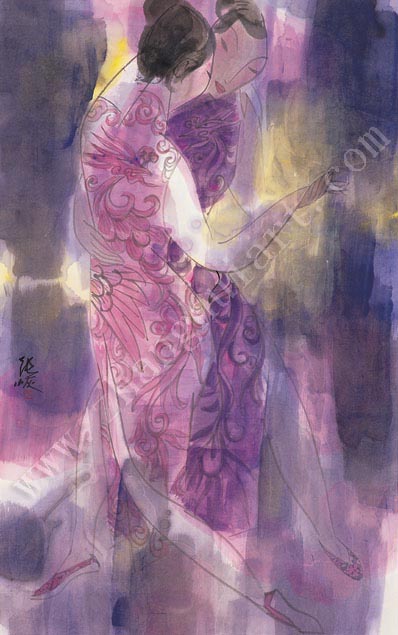 自幼随父张千一(上世纪60年代起师从林风眠先生)学习艺术与绘画.