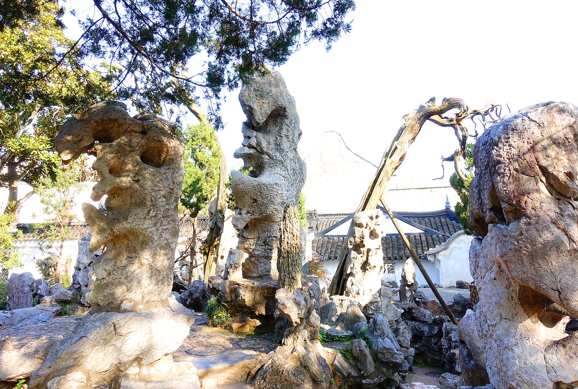  p>狮子林始建于元代至正二年(1342年),是中国古典私家园林建筑的代表