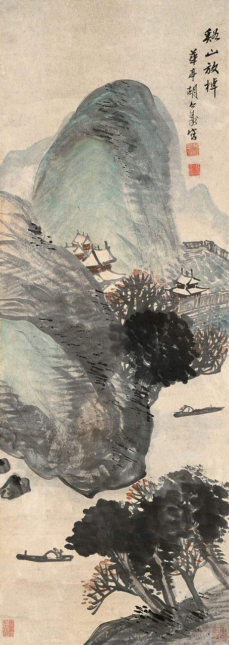  p>胡公寿(1823年—1886年),初名远,号瘦鹤,小樵,别号横云山民,华亭