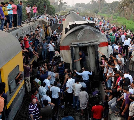 7.17埃及客运列车出轨事故